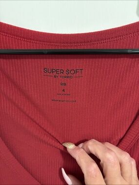 torrid Ribbed Super Soft Tank - Rust Red